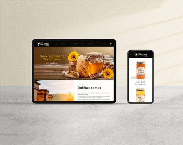 diseño web miel baigorri